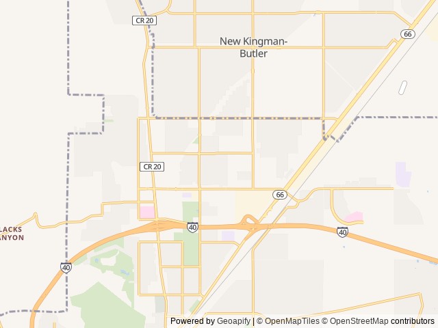 Map of Kingman KOA Journey location at Kingman, AZ, United States