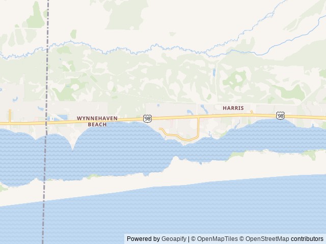Map of Grater RV Hideaway Cove location at Mary Esther, FL, United States