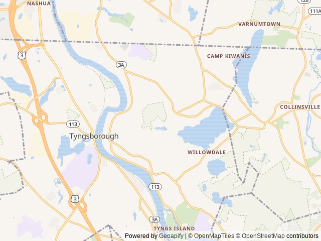 Map of Berry’s Grove Campground, Inc. location at Tyngsboro, MA, United States