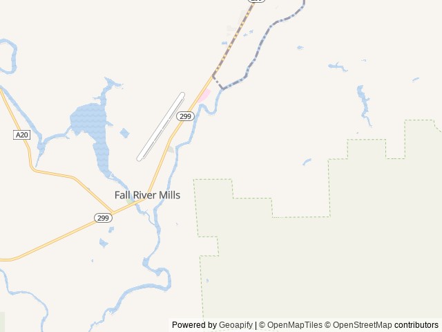 Map for Outdoor Experience Comfort Friendly near Fall River Mills, CA
