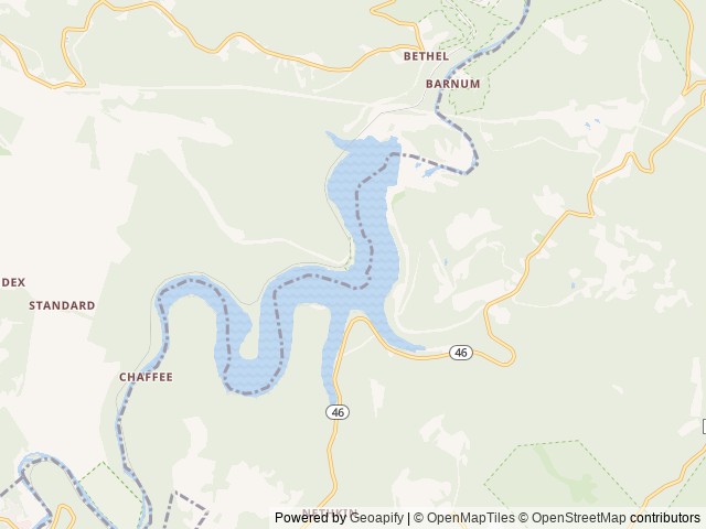 Map of Howell Run Picnic Area location at Elk Garden, WV, United States