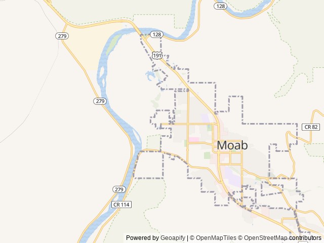 Map for 2021 Keystone RV Carbon 347 near Moab, UT