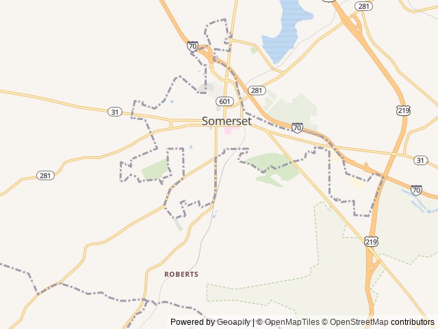 Map for 2026 Wildwood 300ICE near Somerset, PA