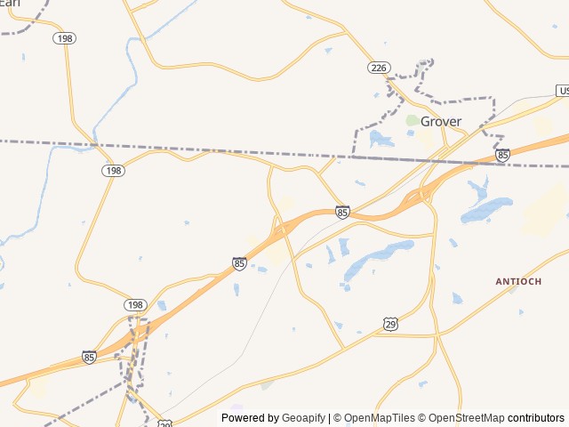 Map of Love's RV Hookup-Blacksburg SC 397 location at Blacksburg, SC, United States