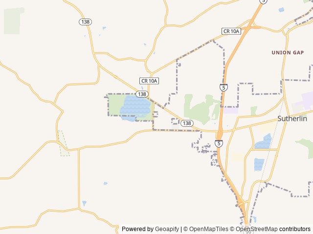 Map for Hunt’s Hideaway RV Rental near Sutherlin, OR