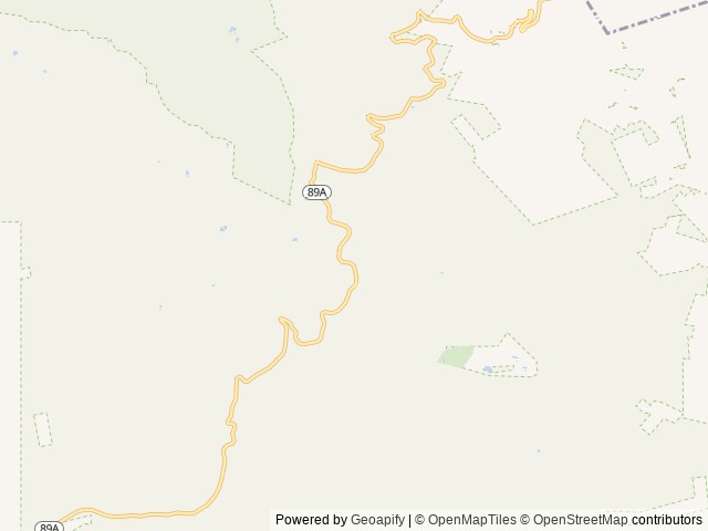 Map of Potato Patch Campground location at Camp Verde, AZ, United States