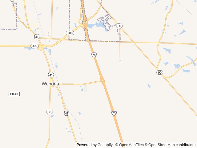 Map of Cordele KOA Journey location at Cordele, GA, United States