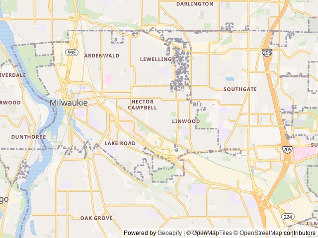 Map for Nature’s Perks 2023 Jay Flight 212QBW near Milwaukie, WA