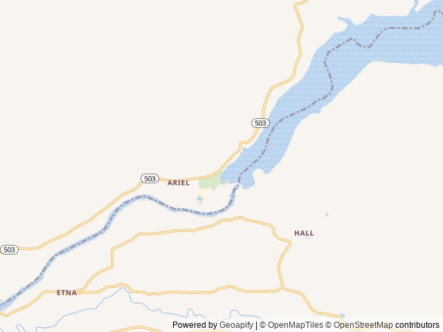 Map of Merwin Park - Managed by American Land and Leisure location at Ariel, WA, United States