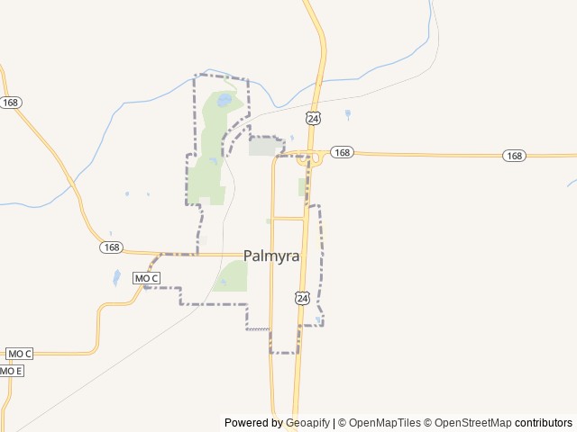 Map for Ready to make camping memories near Palmyra, MO