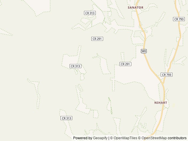 Map of Outpost Adventures location at Custer, SD, United States