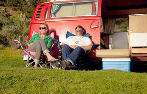 "RELL SUNN" Classic Volkswagen Pop Top Camper Van