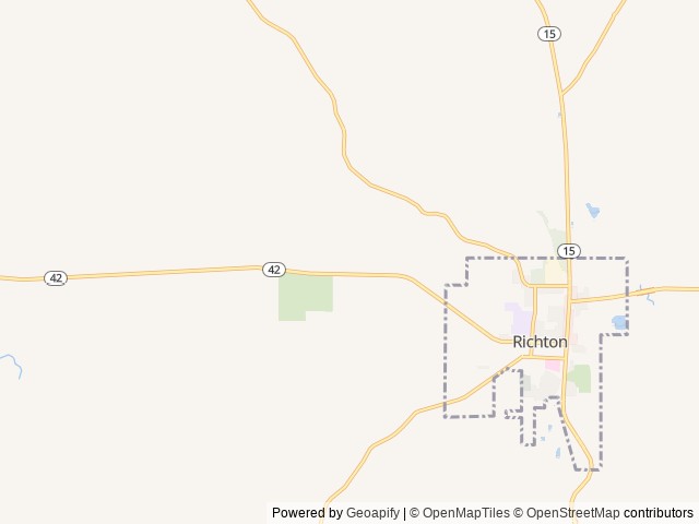 Map for 2023 Shadow Cruiser 325BHS near Richton, MS