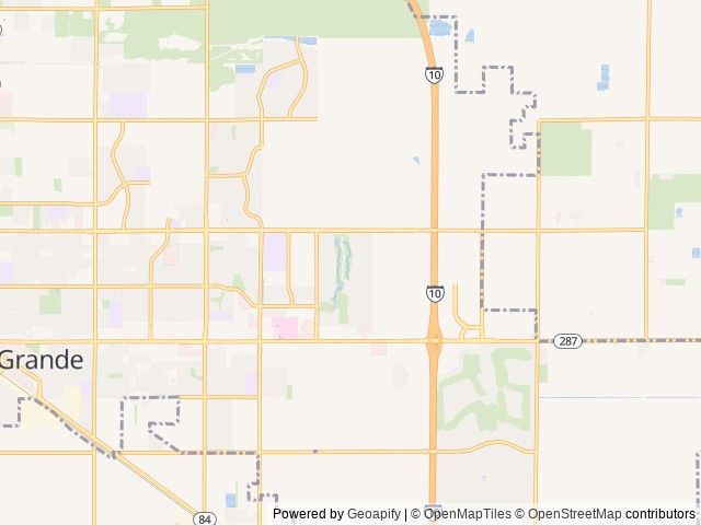 Map of Palm Creek RV Resort (Age Restricted 55+) location at Casa Grande, AZ, United States
