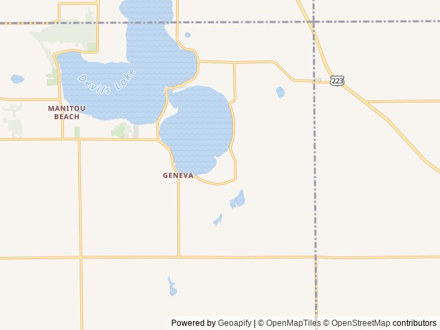 Map of Minster RV Park, Inc. location at Manitou Beach, MI, United States