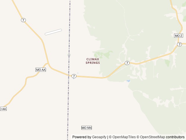 Map of Eagle 1 Storage & RV Campground location at Climax Springs, MO, United States