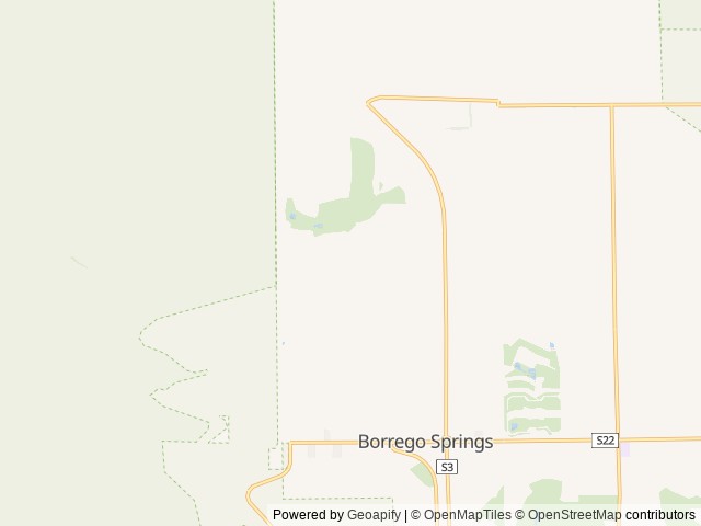 Map for DB Family Rentals near Borrego Springs, CA