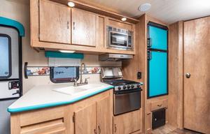 Modern 50s Style Travel Trailer with Outdoor TV!