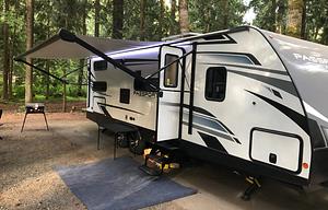 Keystone Passport Sleeps 8 comfortably.