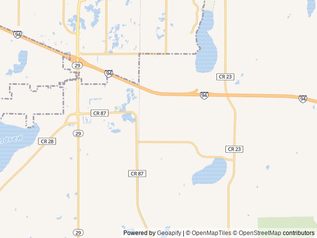 Map of Alexandria Shooting Park location at Alexandria, MN, United States