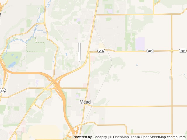 Map of Alderwood RV Resort location at Mead, WA, United States