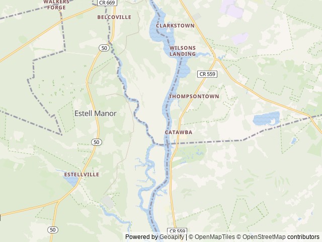 Map of River Beach RV Resort location at Egg Harbor Township, NJ, United States