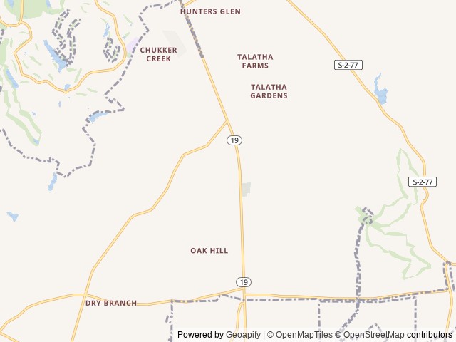 Map of Whiskey Retreat location at Aiken, SC, United States