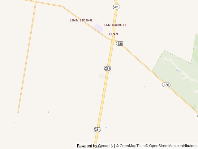 Map of Valley Gateway RV Park location at Edinburg, TX, United States