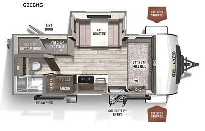 2021 Forest River RV Rockwood GEO Pro 20BHS