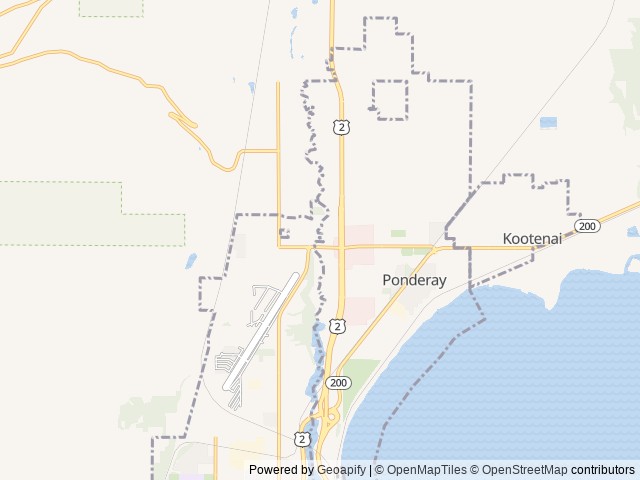 Map for The Ugly Duckling! near Ponderay, WA
