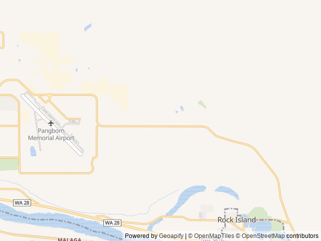 Map of Wenatchee Red Apple Flyers location at Wenatchee, WA, United States