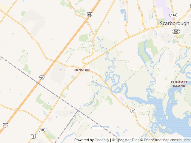 Map of Wild Duck Adult Campground & RV Park location at Scarborough, ME, United States