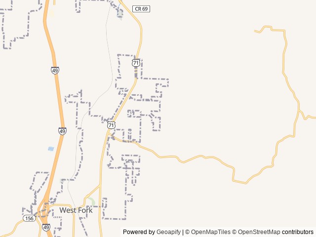 Map for 2021 CrossRoads RV Sunset Trail SS330SI near West Fork, MO