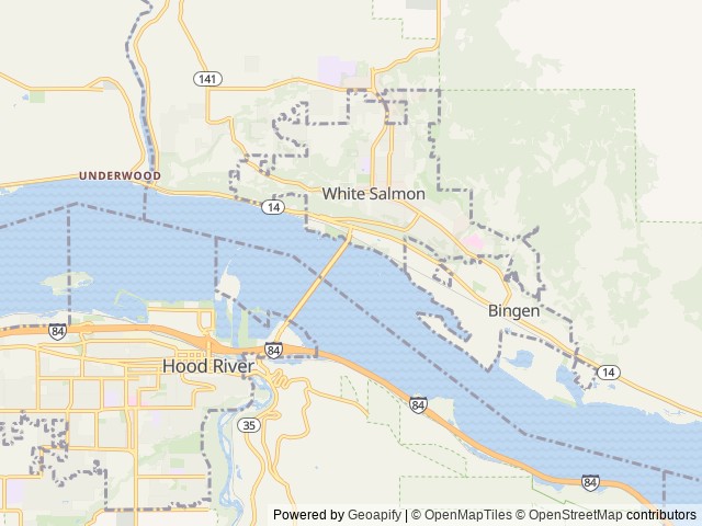 Map of Gorge Base Camp location at White Salmon, WA, United States