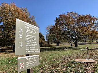 Dump station provided for visitors camping in Brush Creek.
