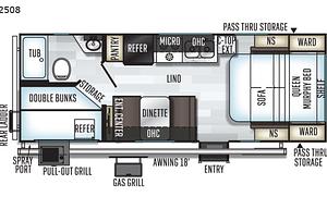 Half Ton Towable Bunkhouse Travel Trailer