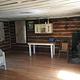 wood stove in cabin