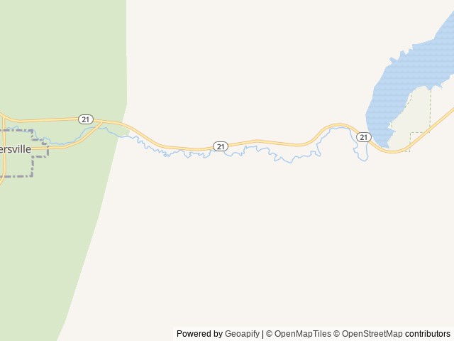 Map of Hanging Rock Campground location at Cedar City, UT, United States