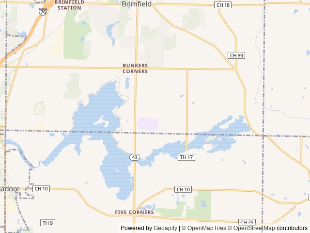 Map of Cherokee Park location at Navarre, OH, United States