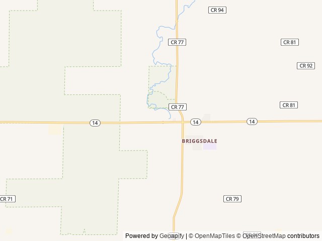 Map of Crow Valley location at Morrison, CO, United States