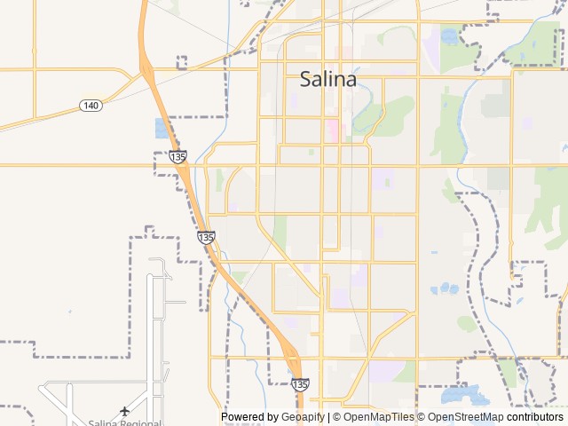 Map for Sunflower Camper Rentals - 2025 Campsite Reserve near Salina, KS