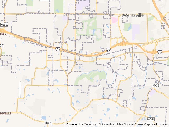 Map for 2015 Tiffin Motorhomes Allegro 31 SA near Wentzville, MO