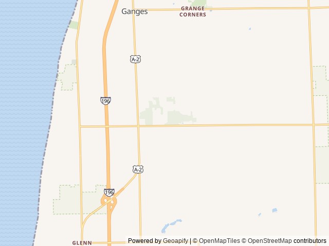Map of The Woods Luxury Camping location at Fennville, MI, United States