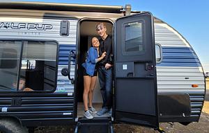 2021 Tow Hauler Wolf Pup ! Patio Gate, Solar Panel