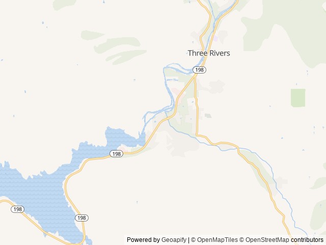 Map of AutoCamp Sequoia location at Three Rivers, CA, United States