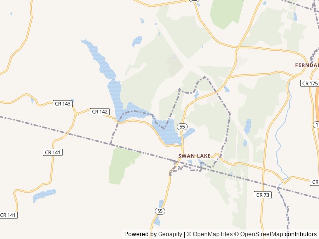 Map of Glamping at Woodstock Meadows location at Woodstock, NY, United States