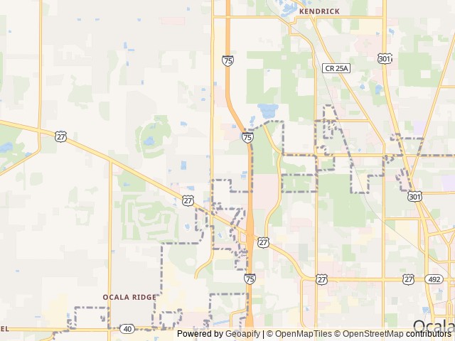 Map of Champions Run RV Resort location at Ocala, FL, United States