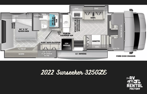 C01 - 10 Person w/ Bunk - The RV Rental Factory