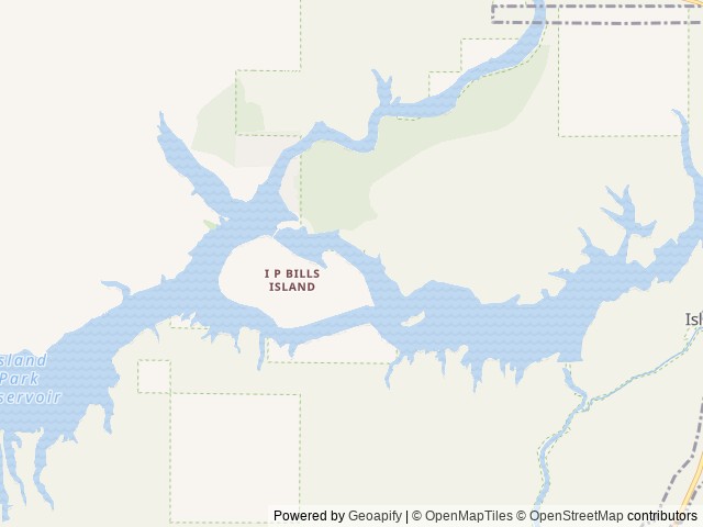 Map of Buttermilk location at Island Park, ID, United States