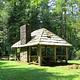 Picnic shelter, amid forested backdrop of Douglas fir and Western hemlock.